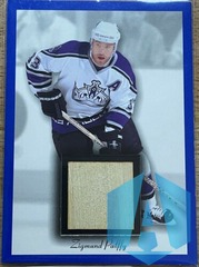 ZIGMUND PALFFY GAME-USED STICK BLUE 2003 UPPER DECK BEE HIVE BL-2